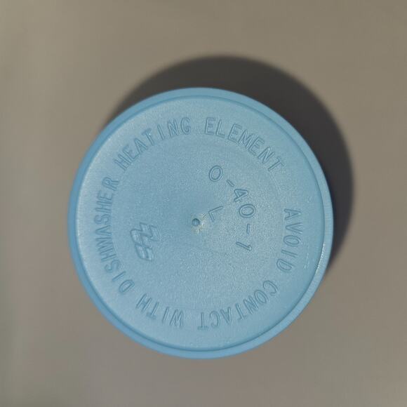 Vintage Plastic Bell Tumbler Lot of 12 Light Blue 8 oz Kiddie Cups Stackable - Picture 2 of 14